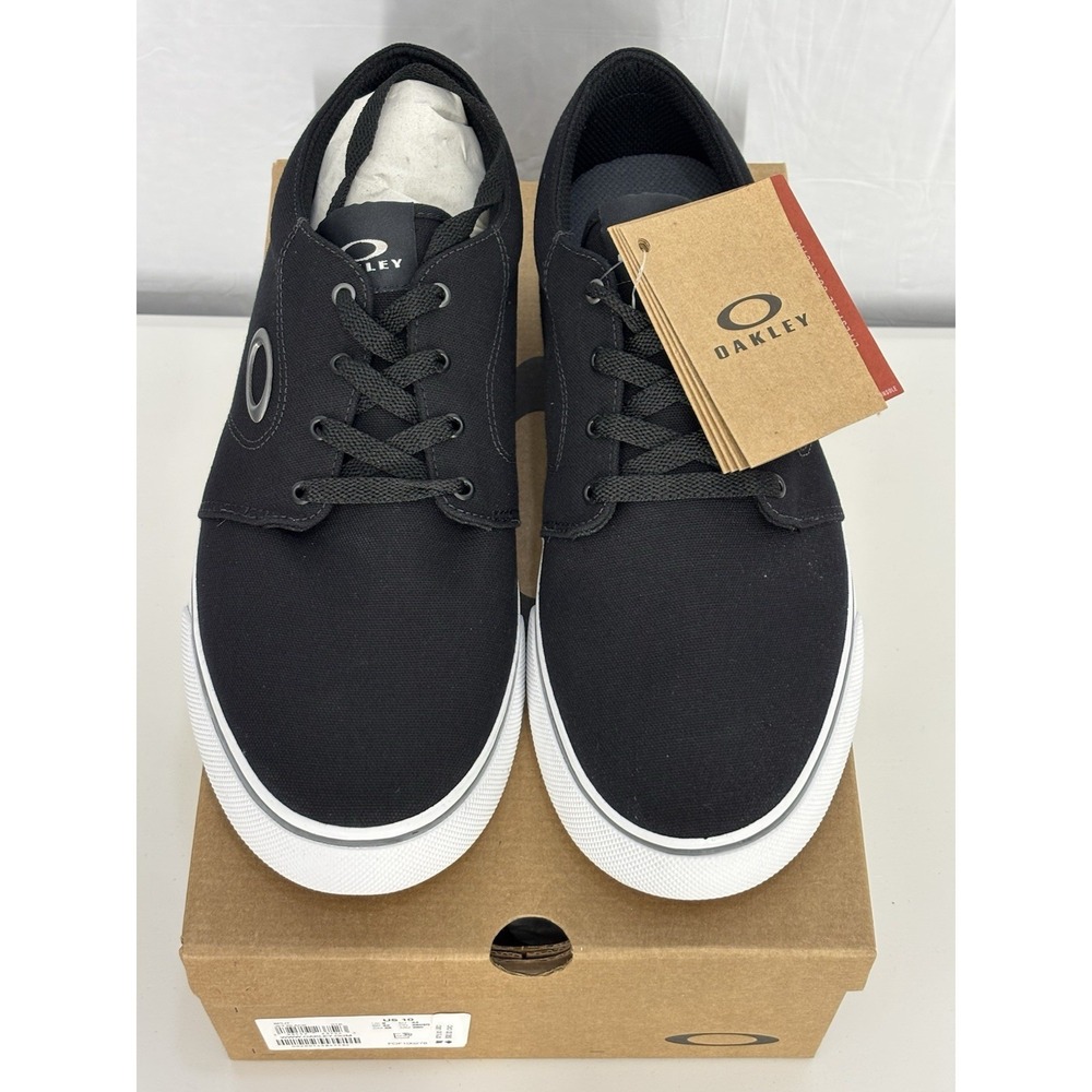 Oakley‎ Split Shoe Jet Black FOF100278 Size 10 Men's US New In Box Boat Sneaker - Picture 2 of 10